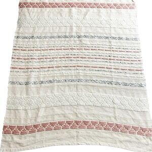 London Kaye Hand Woven‎ Textured Bohemian Hippie Decorative Throw Afghan Blanket